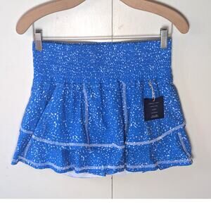 The Bubble Lawley Blue & White Printed Skirt Medium New